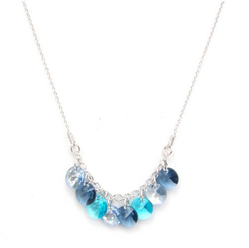 COHELEN207 argent collier swarovski