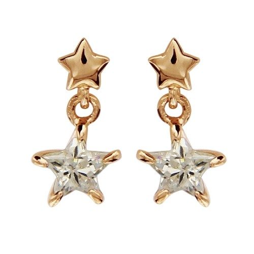Boucles d'oreille étoile plqué or bijouterie pinto jussey
