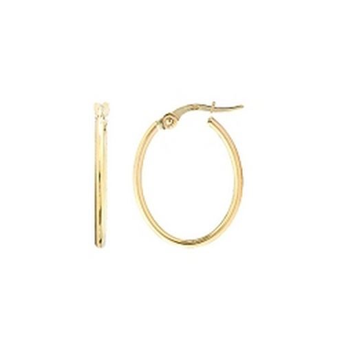 xcre155 Boucles d'oreille Or 9K créoles ovales bijouterie PINTO Ophélie Jussey Haute-Saône