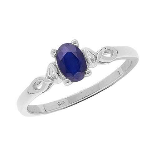 bijouterie pinto jussey 065434B Bague argent Infini et saphir véritable T52
