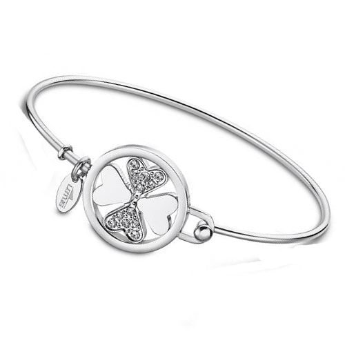 LS2014/2/1 bracelet acier femme Lotus Style jonc trefle