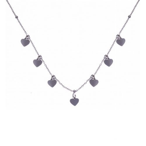 bijouterie pinto jussey RG 424 Collier argent pampilles cœurs