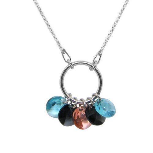 bijouterie pinto jussey coline263 Collier argent et cristal Line indicolite bijouterie pinto jussey