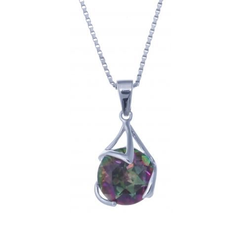 bijouterie pinto jussey Collier argent quartz mystic