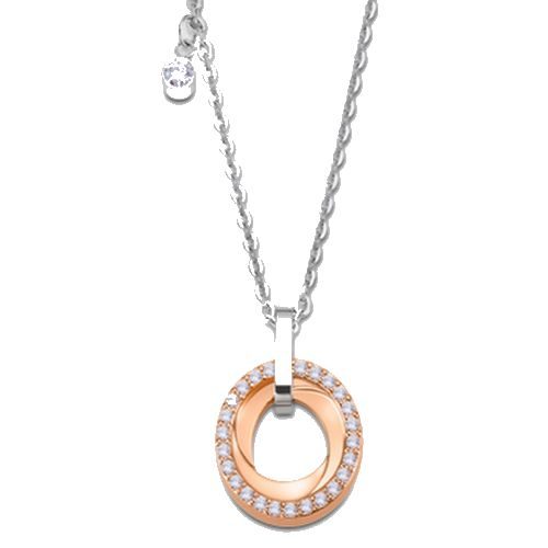 ls2176-1/3 Collier acier femme Lotus Style rond rosé