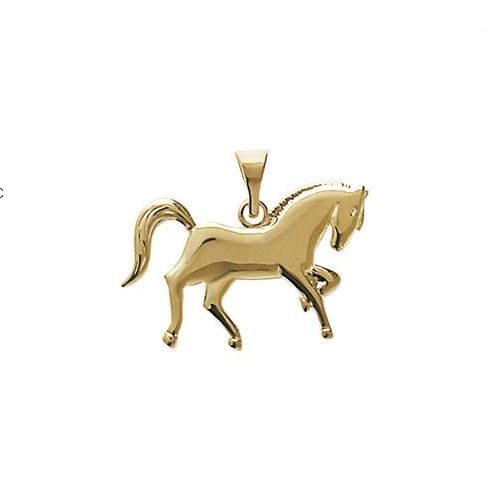 2878300 Pendentif enfant plaqué or cheval