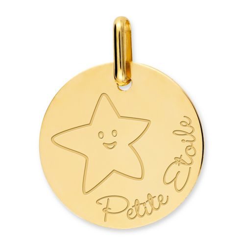 bijouterie pinto jussey XM1034 Pendentif Or 9k Petite étoile