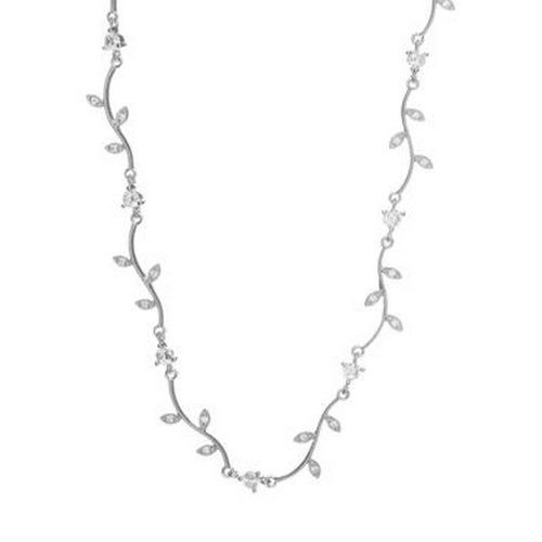 12968-C Collier argent LineA floral haute de gamme