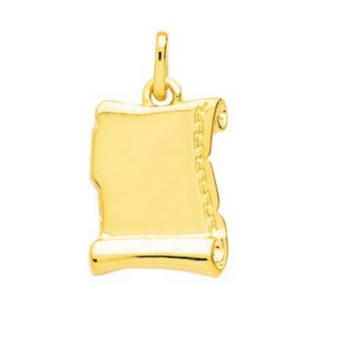 106241 Pendentif plaqué or cœur Parchemin