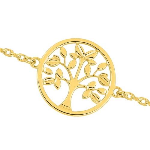 133463 Bracelet plaqué or arbre de vie