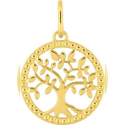 136334 Pendentif plaqué or arbre de vie perlé
