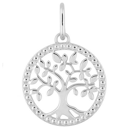 Pendentif argent arbre de vie perlé 336334