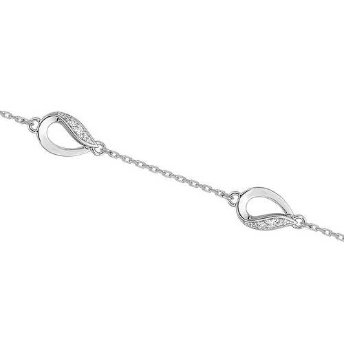 bijouterie pinto jussey asbv25z18 Bracelet argent goutte empierré