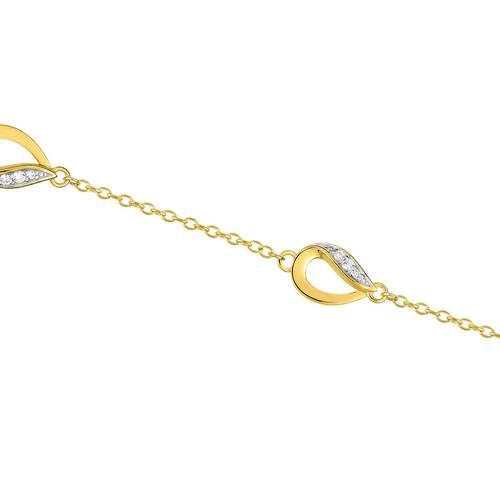 Bracelet plaqué or BSBV25Z18 Bracelet plaqué or