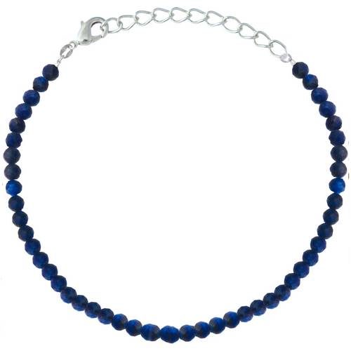 bijouterie pinto jussey vt 330 Bracelet argent Lapis Lazuli Facetté