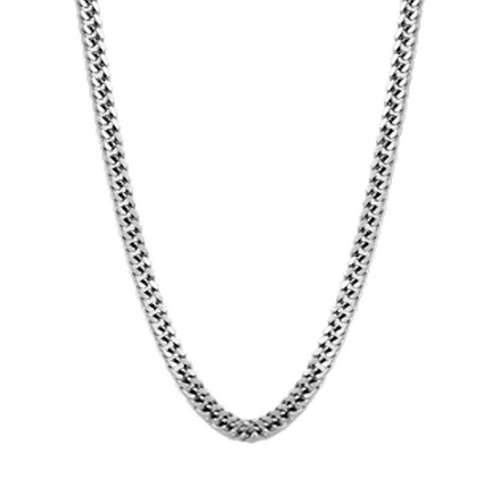 LS1682-1/1 Collier acier homme Lotus gourmette