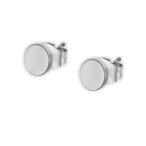 LS2165-4/3 Boucles d'oreille acier homme Lotus puce