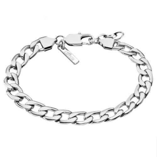 ls1934-2/1 Bracelet acier homme Lotus gourmette