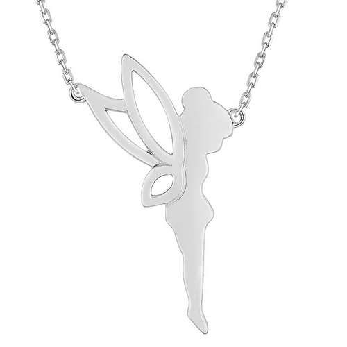 AACU2340 Collier argent fée Clochette
