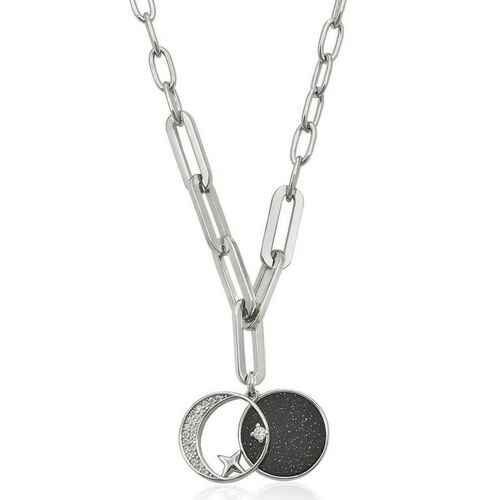 18831-C Collier argent LineA empierré Aventurine bleu