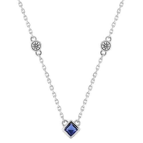 Collier argent Bleu 332523.2
