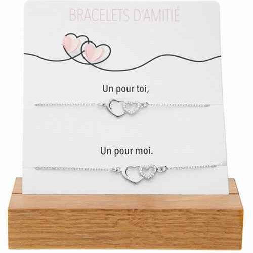 Bijouterie PINTO à Jussey en Haute-Saône lot 2 Bracelets argent "amitié"