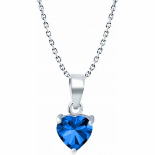 Collier argent Cœur Topaze London VL 436 Bijouterie PINTO à Jussey en Haute-Saône