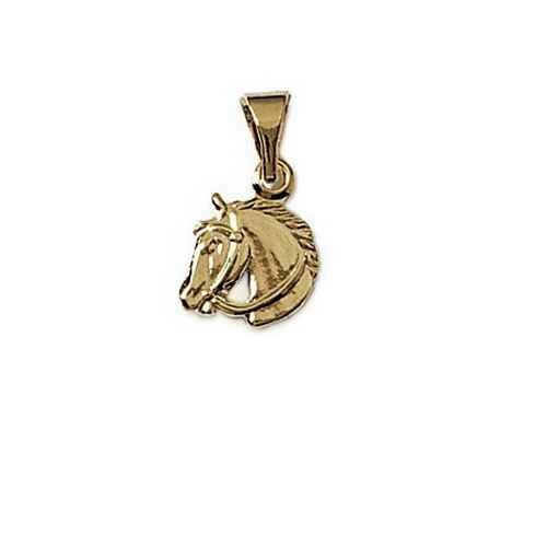 Pendentif plaqué or cheval 24825316