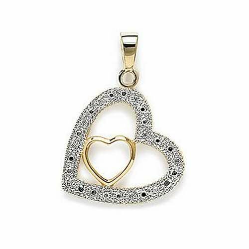 Pendentif plaqué or cœur 2871811