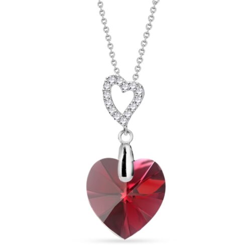Bijouterie PINTO à Jussey en Haute-Saône A0151r Collier argent Spark Amore rouge