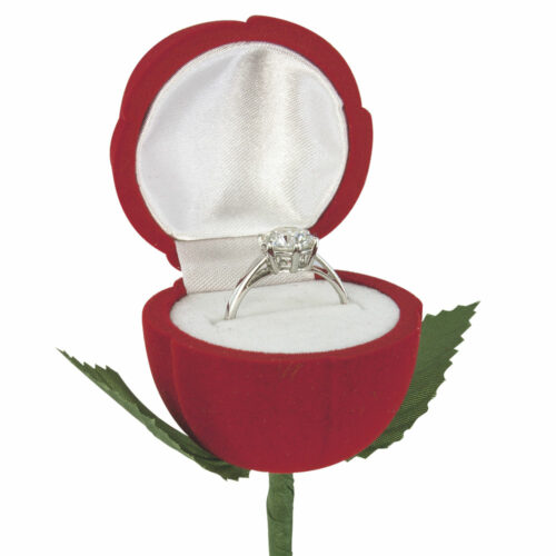 Ecrin bague rose velours Bijouterie PINTO à Jussey en Haute-Saône