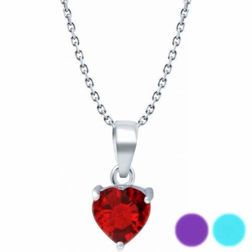 Collier argent Cœur Pierre naturelle VL 43 Bijouterie PINTO à Jussey en Haute-Saône