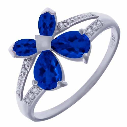 Bijouterie PINTO à Jussey en Haute-Saône Bague argent Topaze London VM 104 papillon