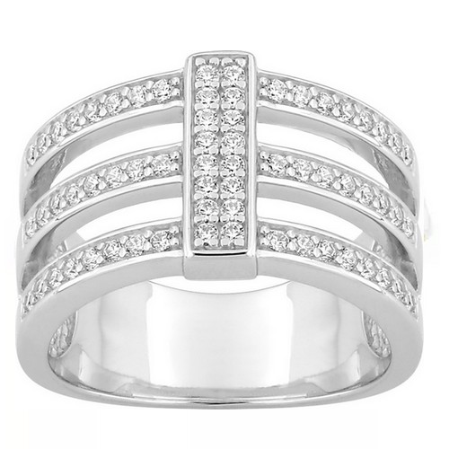 Bague argent 337937.1 large 3 bagues 11 mm