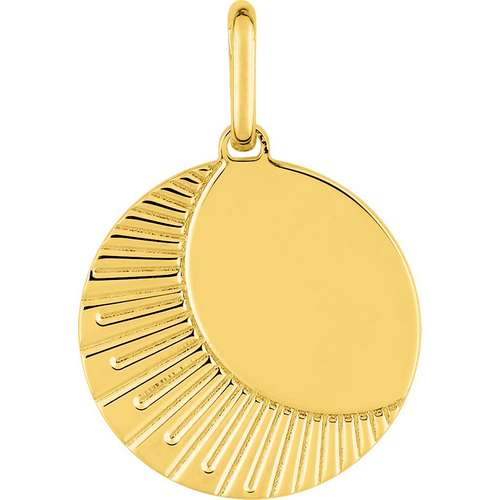 Pendentif plaqué or soleil 136317