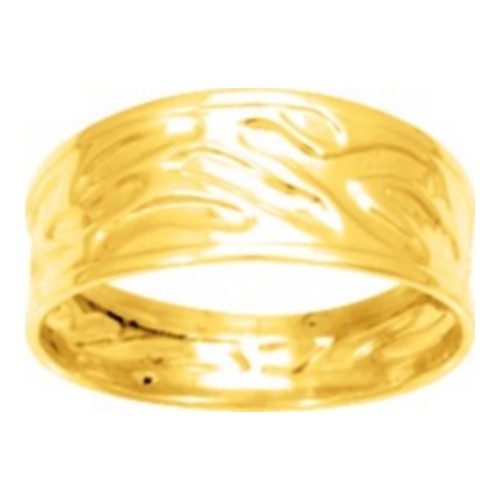 Bijouterie pinto Jussey haute-saone Bague plaqué or 137211 tout métal effet martelée