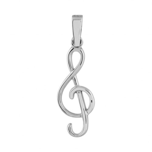 Pendentif argent clef de sol 05854