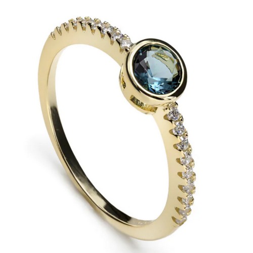 Bague argent doré LineA 19298-R BLEU LONDON