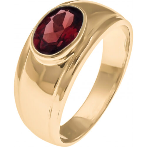 pp 168 Bague plaqué or Grenat