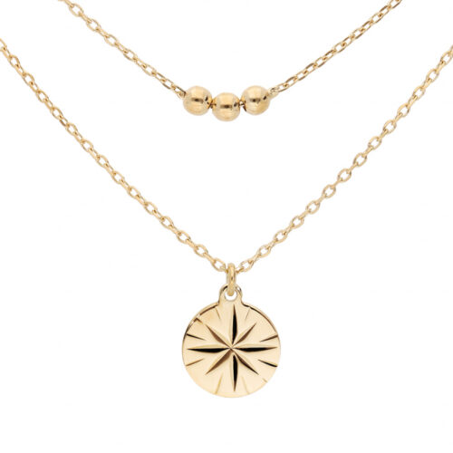 Collier argent double chaine 033067