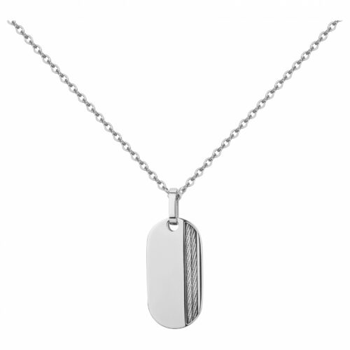 Collier Homme acier câble 750130
