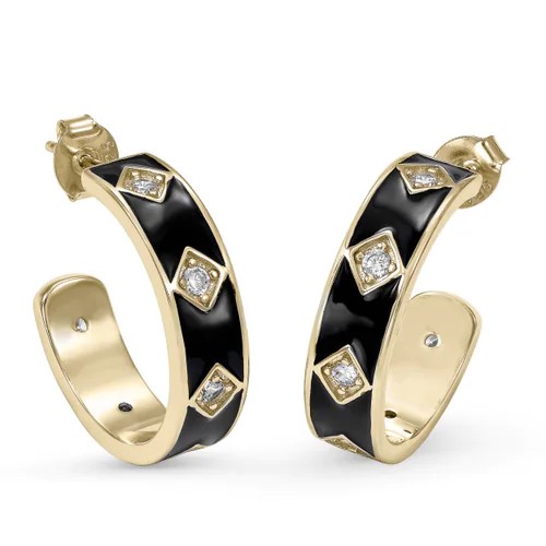 Bijouterie pinto à jussey Boucles d'oreille argent doré créole LineA 18744-A