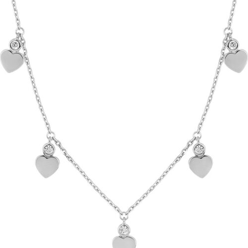 Collier argent 5 coeurs 332557.1 Bijouterie pinto à jussey