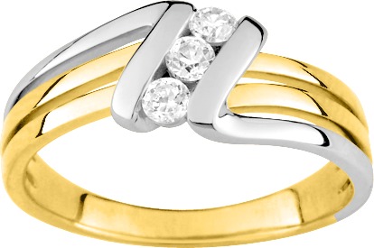 Bague plaqué or BSRG08Z Bijouterie pinto à jussey