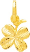 106090 Pendentif Plaqué or trèfle