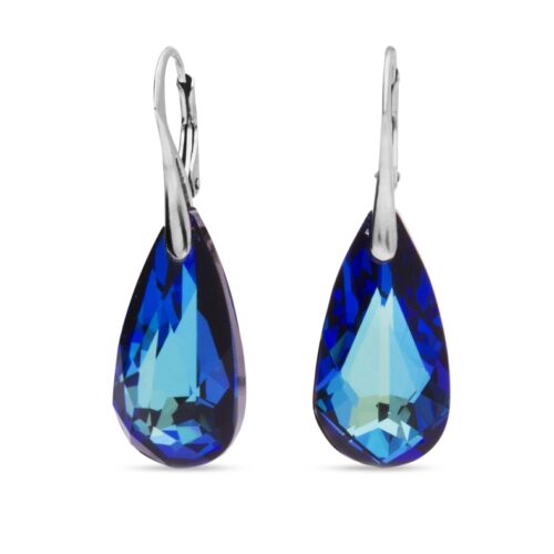 Boucles d'oreille Spark Teardrop A73B bleu dormeuse Bijouterie pinto à jussey