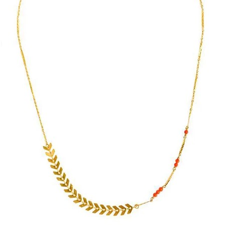 Collier acier doré EDEN épis EEE 400