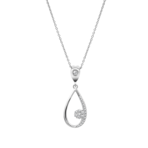 Collier argent Lotus empierré LP3736/1/1